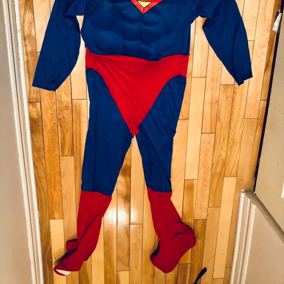 Superman Muscle Costume Kids Large Rubies DC Comics Missing Cape & Belt - Picture 2 of 3